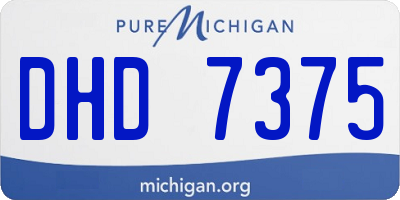 MI license plate DHD7375