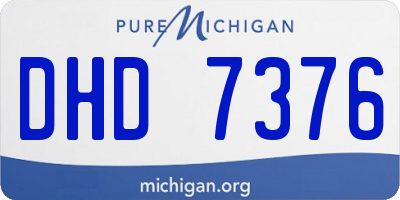 MI license plate DHD7376