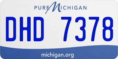 MI license plate DHD7378