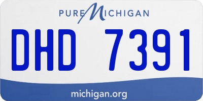 MI license plate DHD7391