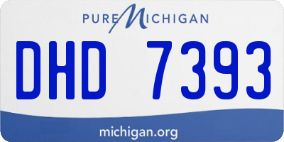 MI license plate DHD7393