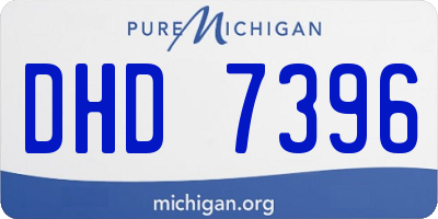 MI license plate DHD7396