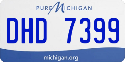 MI license plate DHD7399