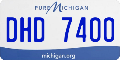 MI license plate DHD7400