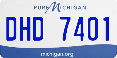 MI license plate DHD7401