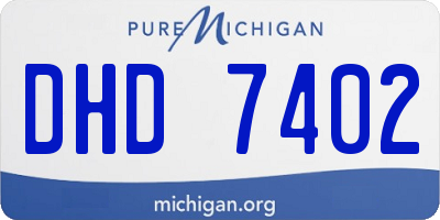 MI license plate DHD7402