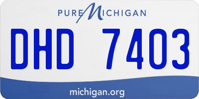 MI license plate DHD7403