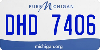 MI license plate DHD7406