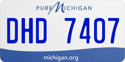 MI license plate DHD7407