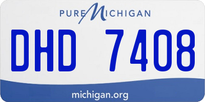 MI license plate DHD7408