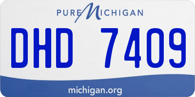MI license plate DHD7409