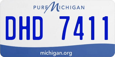 MI license plate DHD7411