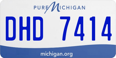 MI license plate DHD7414