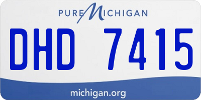 MI license plate DHD7415