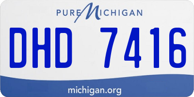 MI license plate DHD7416