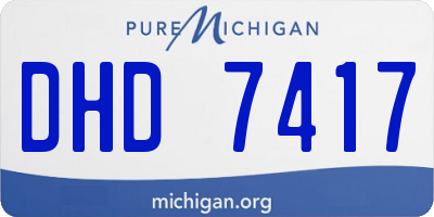 MI license plate DHD7417