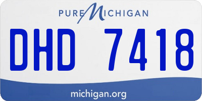 MI license plate DHD7418