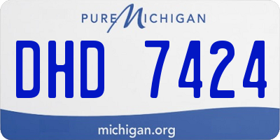MI license plate DHD7424