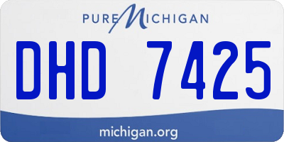 MI license plate DHD7425