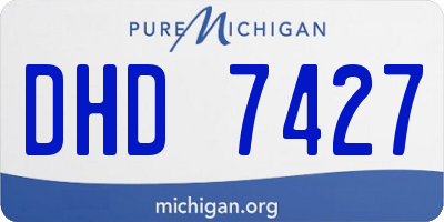MI license plate DHD7427