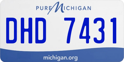MI license plate DHD7431