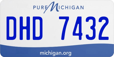 MI license plate DHD7432