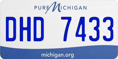 MI license plate DHD7433