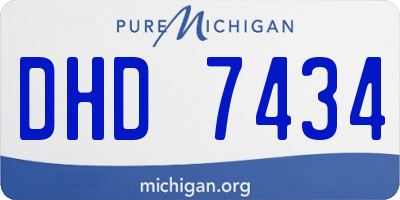 MI license plate DHD7434
