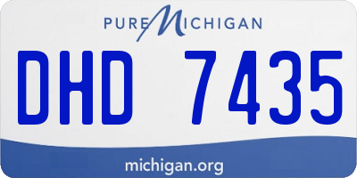 MI license plate DHD7435