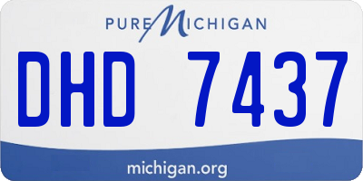 MI license plate DHD7437