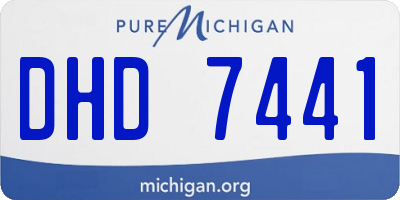 MI license plate DHD7441