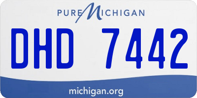 MI license plate DHD7442