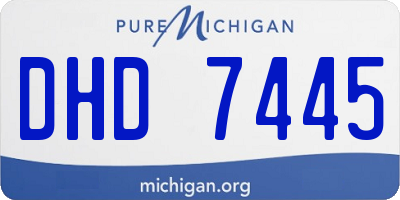 MI license plate DHD7445