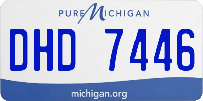 MI license plate DHD7446