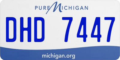 MI license plate DHD7447