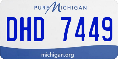 MI license plate DHD7449