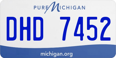 MI license plate DHD7452