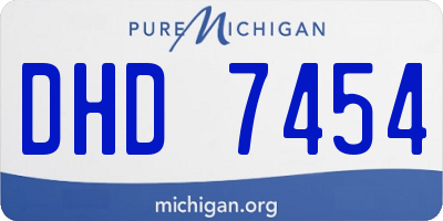 MI license plate DHD7454