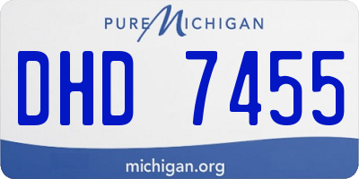 MI license plate DHD7455