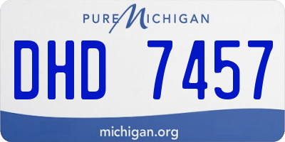 MI license plate DHD7457