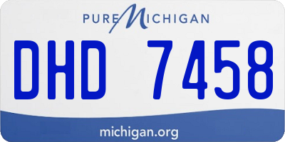 MI license plate DHD7458