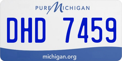 MI license plate DHD7459