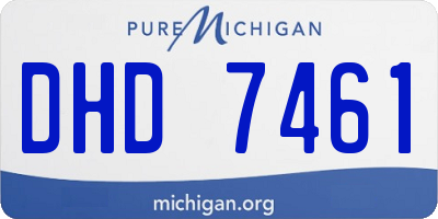 MI license plate DHD7461