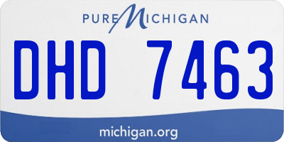 MI license plate DHD7463