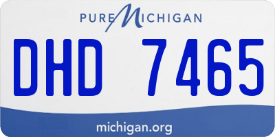 MI license plate DHD7465