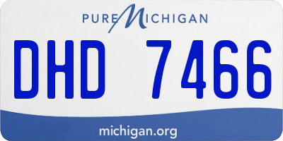 MI license plate DHD7466