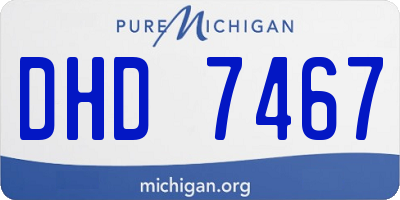 MI license plate DHD7467