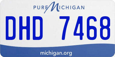 MI license plate DHD7468