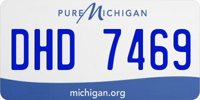 MI license plate DHD7469