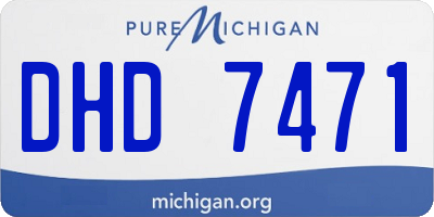 MI license plate DHD7471